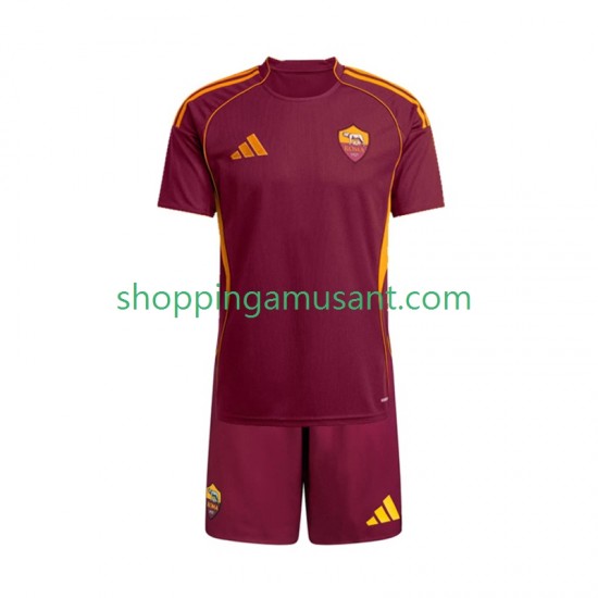 Maillot de Foot AS Rome Enfant Domicile 2025-2026 Manche Courte
