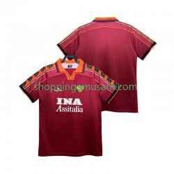 Maillot de Foot AS Rome Rétro Homme Domicile 1999 1998 Manche Courte