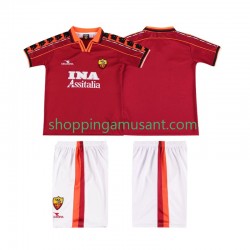 Maillot de Foot AS Rome Rétro Enfant Domicile 1999 1998 Manche Courte