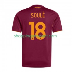 Maillot de Foot AS Rome Soule 18 Homme Domicile 2025-2026 Manche Courte