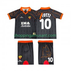 Maillot de Foot AS Rome TOTTI 10 2000 Rétro Enfant Extérieur 1999 Manche Courte