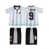 Maillot de Foot Argentine BATISUTA 9 Rétro Enfant Domicile 1998 Manche Courte