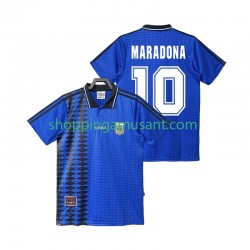 Maillot de Foot Argentine MARADONA 10 Rétro Homme Extérieur 1994 Manche Courte
