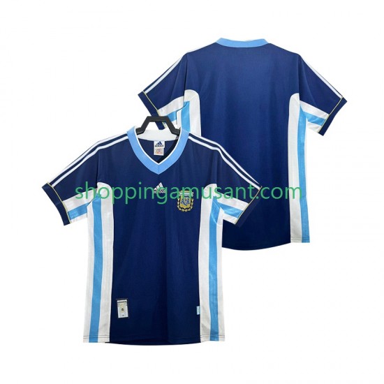 Maillot de Foot Argentine Rétro Homme Extérieur 1998 Manche Courte