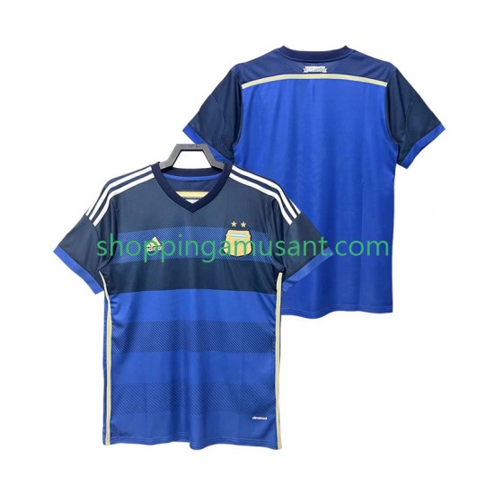 Maillot de Foot Argentine 2014 Rétro Homme Extérieur Manche Courte