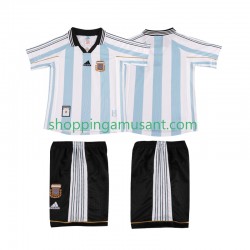 Maillot de Foot Argentine Rétro Enfant Domicile 1998 Manche Courte
