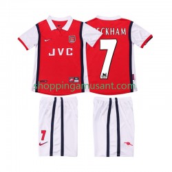 Maillot de Foot Arsenal BECKHAM 7 Rétro Enfant Domicile 1999 1998 Manche Courte