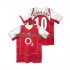 Maillot de Foot Arsenal BERGKAMP 10 2005 Rétro Homme Domicile 2004 Manche Courte