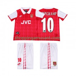 Maillot de Foot Arsenal BERGKAMP 10 1996 Rétro Enfant Domicile 1994 Manche Courte