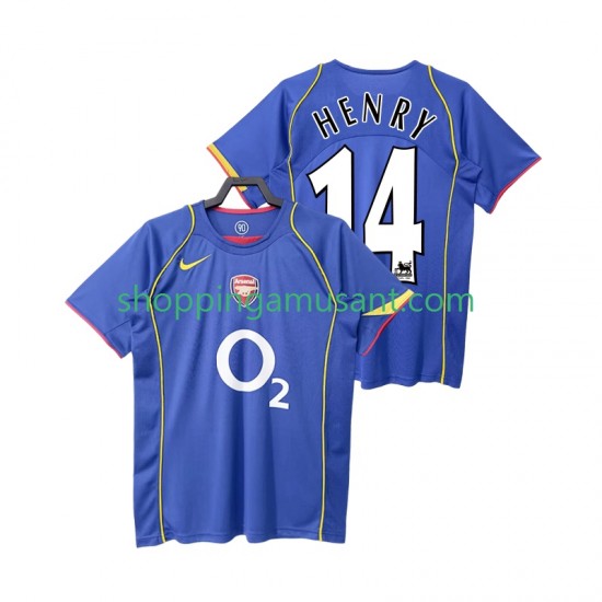 Maillot de Foot Arsenal Henry 14 2005 Rétro Homme Extérieur 2004 Manche Courte