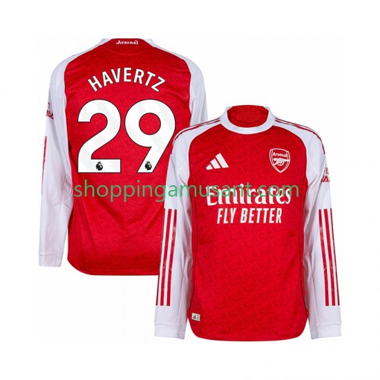 Maillot de Foot Arsenal Kai Havertz 29 Homme Domicile 2025-2026 Manche Longue