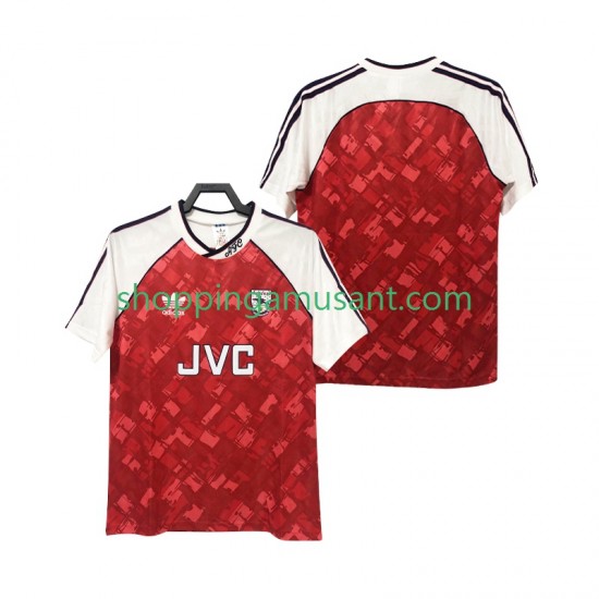 Maillot de Foot Arsenal 1990 1992 Rétro Homme Domicile Manche Courte
