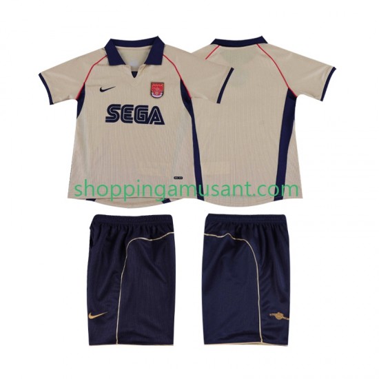 Maillot de Foot Arsenal 2001 Rétro Enfant Extérieur 2002 Manche Courte