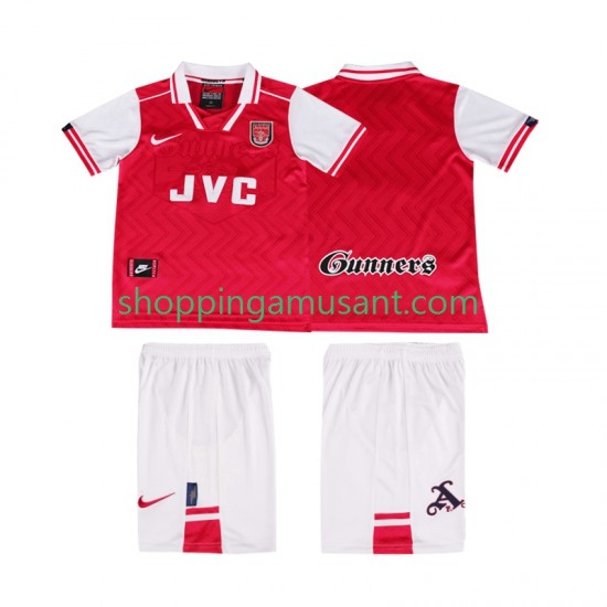 Maillot de Foot Arsenal 1996 1997 Rétro Enfant Domicile Manche Courte