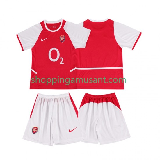 Maillot de Foot Arsenal 2003 Rétro Enfant Domicile 2002 Manche Courte