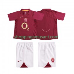 Maillot de Foot Arsenal 2005 Rétro Enfant Domicile 2006 Manche Courte