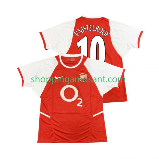 Maillot de Foot Arsenal Ruud van Nistelrooy 10 2003 Rétro Homme Domicile 2002 Manche Courte