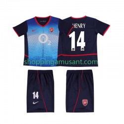 Maillot de Foot Arsenal Thierry Henry 14 Rétro Enfant Extérieur 2004 2002 Manche Courte