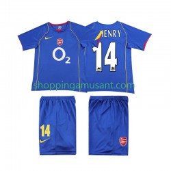 Maillot de Foot Arsenal Thierry Henry 14 2005 Rétro Enfant Extérieur 2004 Manche Courte