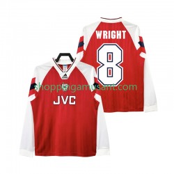 Maillot de Foot Arsenal WRIGHT 8 192 Rétro Homme Domicile 1994 Manche Longue