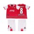 Maillot de Foot Arsenal WRIGHT 8 1996 1997 Rétro Enfant Domicile Manche Courte