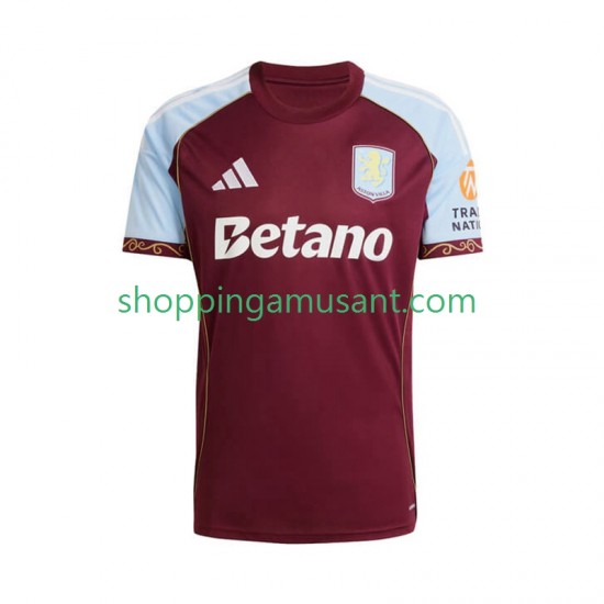 Maillot de Foot Aston Villa Homme Domicile 2025-2026 Manche Courte