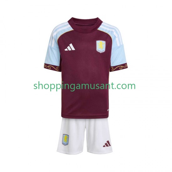 Maillot de Foot Aston Villa Enfant Domicile 2025-2026 Manche Courte