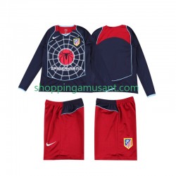 Maillot de Foot Atlético Madrid 2005 Rétro Enfant Extérieur 2004 Manche Longue