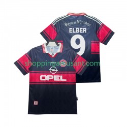 Maillot de Foot Bayern Munich Elber 9 1997 Rétro Homme Domicile 1999 Manche Courte