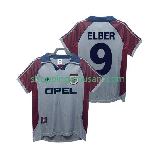 Maillot de Foot Bayern Munich Elber 9 1997 Rétro Homme Neutre 1999 Manche Courte