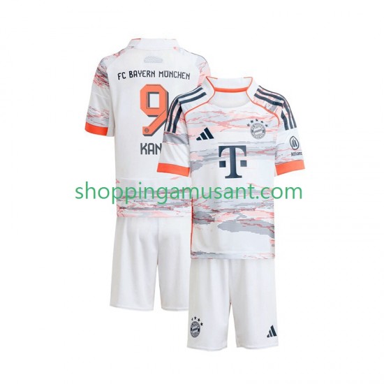 Maillot de Foot Bayern Munich Harry Kane 9 Enfant Extérieur 2025-2026 Manche Courte