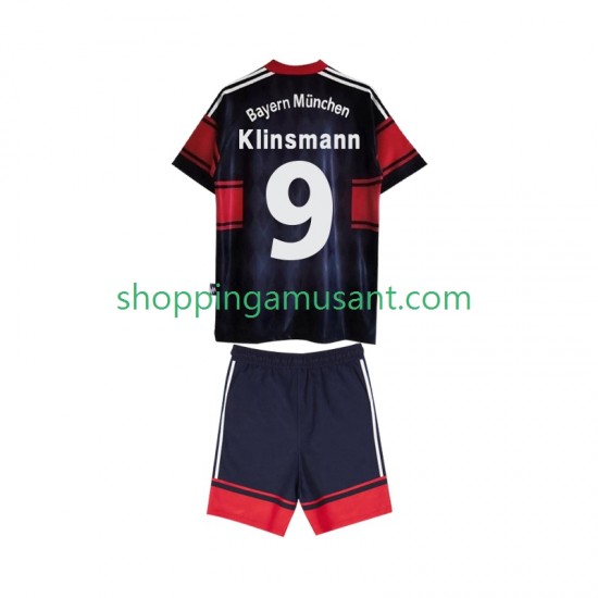 Maillot de Foot Bayern Munich Klinsmann 9 1997 Rétro Enfant Domicile 1999 Manche Courte
