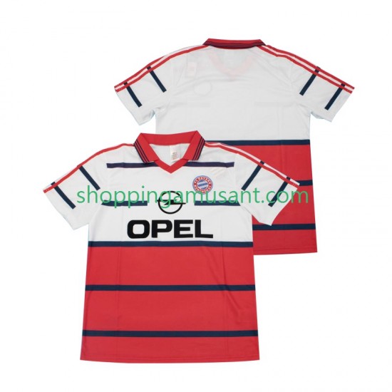 Maillot de Foot Bayern Munich Rétro Homme Extérieur 1999 1998 Manche Courte