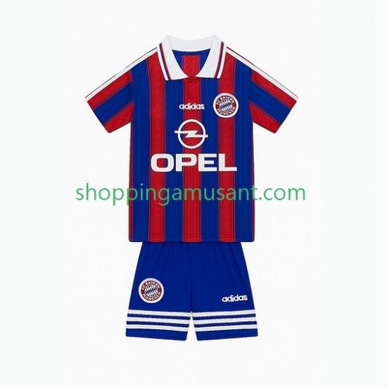 Maillot de Foot Bayern Munich 1995 1997 Rétro Enfant Domicile Manche Courte