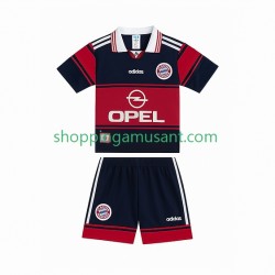 Maillot de Foot Bayern Munich 1997 Rétro Enfant Domicile 1999 Manche Courte