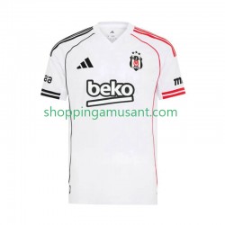 Maillot de Foot Besiktas Homme Domicile 2025-2026 Manche Courte