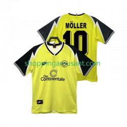 Maillot de Foot Borussia Dortmund Moller 10 1995 1996 Rétro Homme Domicile Manche Courte