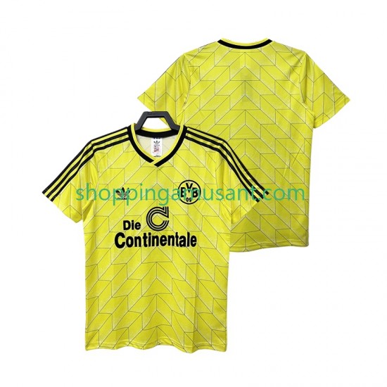 Maillot de Foot Borussia Dortmund 1988 1989 Rétro Homme Domicile Manche Courte
