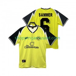 Maillot de Foot Borussia Dortmund SAMMER 6 1995 1996 Rétro Homme Domicile Manche Courte