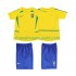 Maillot de Foot Brésil Rétro Enfant Domicile 2002 Manche Courte