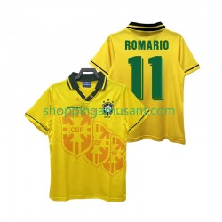Maillot de Foot Brésil ROMARIO 11 Rétro Homme Domicile 1994 Manche Courte