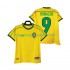 Maillot de Foot Brésil RONALDO 9 Rétro Homme Domicile 1998 Manche Courte