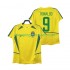 Maillot de Foot Brésil Ronaldo 9 Rétro Homme Domicile 2002 Manche Courte