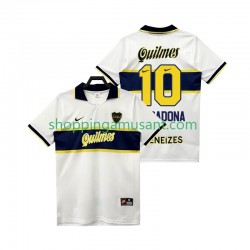 Maillot de Foot CA Boca Juniors MARADONA 10 1997 Rétro Homme Extérieur 1998 Manche Courte