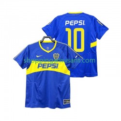 Maillot de Foot CA Boca Juniors PEPSI 10 2003 Rétro Homme Domicile 2004 Manche Courte