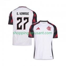 Maillot de Foot CR Flamengo Bruno Henrique 27 Homme Extérieur 2025-2026 Manche Courte