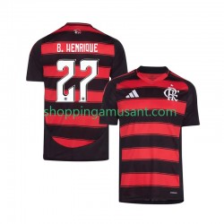 Maillot de Foot CR Flamengo Bruno Henrique 27 Homme Domicile 2025-2026 Manche Courte