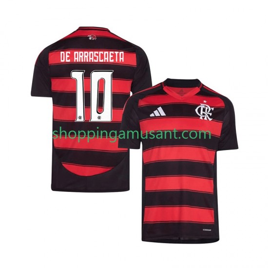 Maillot de Foot CR Flamengo Giorgian de Arrascaeta 10 Homme Domicile 2025-2026 Manche Courte