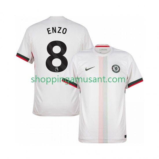 Maillot de Foot Chelsea Enzo Fernandez 8 Homme Extérieur 2025-2026 Manche Courte