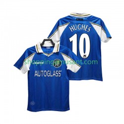 Maillot de Foot Chelsea HUGHES 10 1997 Rétro Homme Domicile 1999 Manche Courte